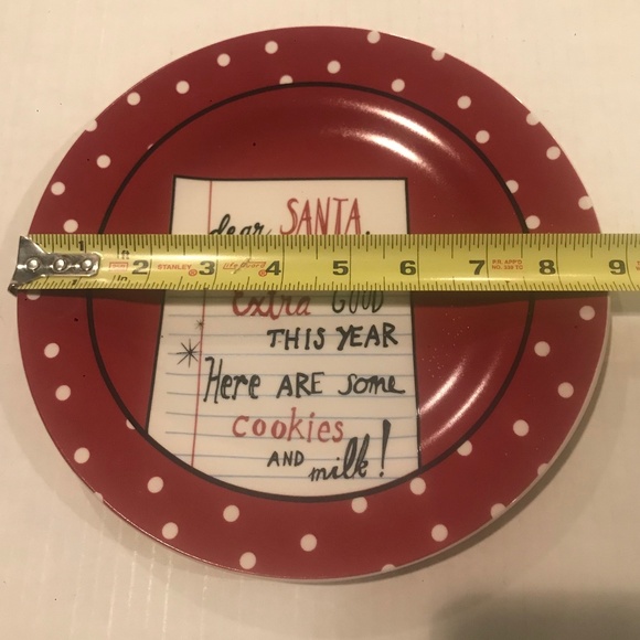 Holiday Home “Dear Santa…” Cookies For Santa Plate And Milk Bottle - Picture 9 of 9